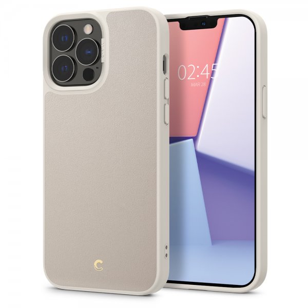 Cyrill iPhone 13 Pro Max Cover Læder Brick Cream