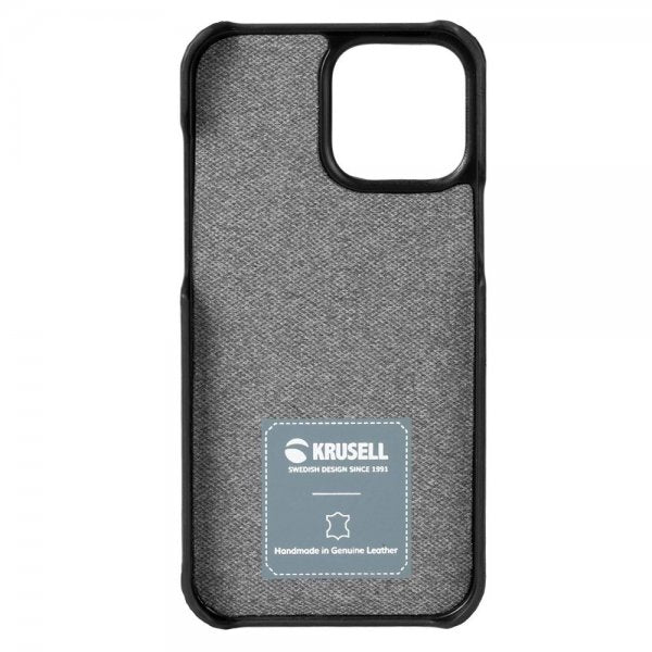 Krusell iPhone 13 Pro Max Cover Leather CardCover Vintage Black