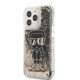 Karl Lagerfeld iPhone 13 Pro Max Cover Liquid Glitter Gatsby Sort