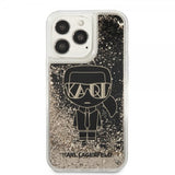 Karl Lagerfeld iPhone 13 Pro Max Cover Liquid Glitter Gatsby Sort