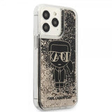Karl Lagerfeld iPhone 13 Pro Max Cover Liquid Glitter Gatsby Sort