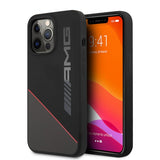 AMG iPhone 13 Pro Max Cover Liquid Silicone Two Tone Sort