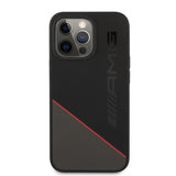 AMG iPhone 13 Pro Max Cover Liquid Silicone Two Tone Sort