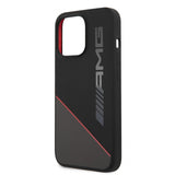 AMG iPhone 13 Pro Max Cover Liquid Silicone Two Tone Sort