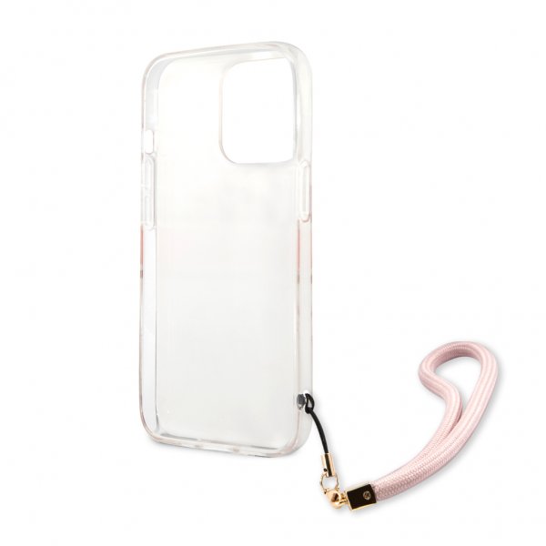 Guess iPhone 13 Pro Max Cover Marble Design Stripe Rosa