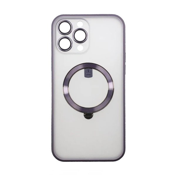 Rvelon iPhone 13 Pro Max Cover Roterbart MagSafe Stativ Lilla