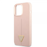 Guess iPhone 13 Pro Max Cover Metal Triangle Rosa