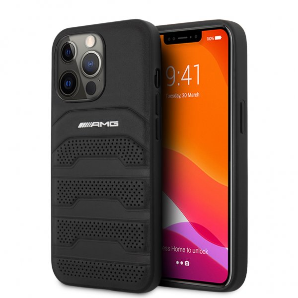 AMG iPhone 13 Pro Max Cover Perforeret Sort