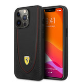 Ferrari iPhone 13 Pro Max Cover Perforeret Sort