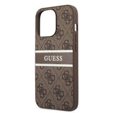 Guess iPhone 13 Pro Max Cover Printed Stripe Brun