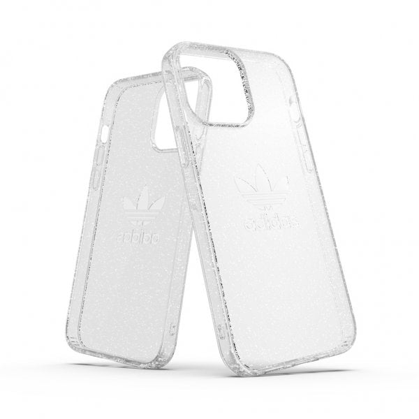 Adidas iPhone 13 Pro Max Cover Protective Klar Etui Glitter Klar