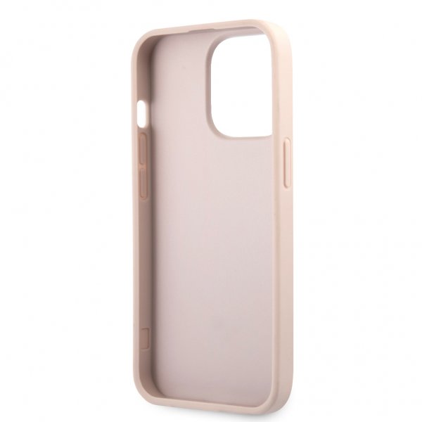 Guess iPhone 13 Pro Max Cover Ring Stand Rosaguld