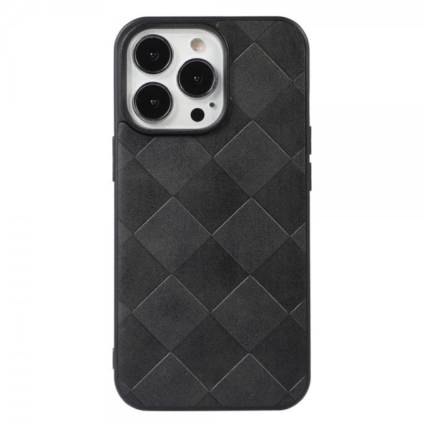 iPhone 13 Pro Max Cover Gittermønster Sort