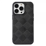 iPhone 13 Pro Max Cover Gittermønster Sort