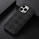 iPhone 13 Pro Max Cover Gittermønster Sort