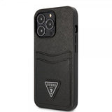 Guess iPhone 13 Pro Max Cover Saffiano Double Cardslot Sort