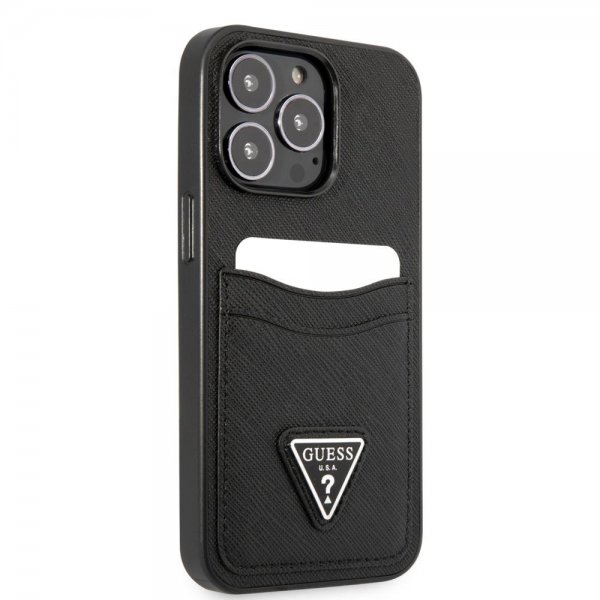 Guess iPhone 13 Pro Max Cover Saffiano Double Cardslot Sort