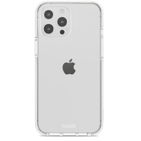 holdit iPhone 13 Pro Max Cover Seethru Hvid