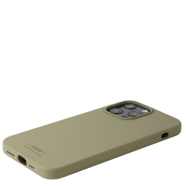 holdit iPhone 13 Pro Max Cover Silikone Khakigrøn