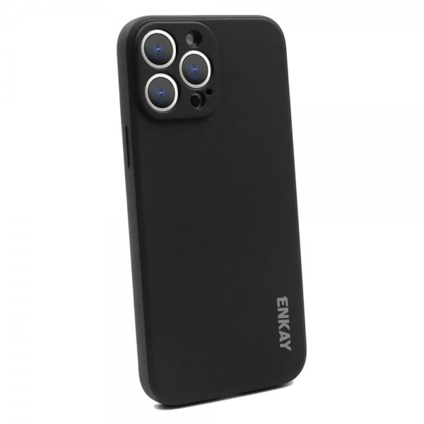Enkay iPhone 13 Pro Max Cover Silikone Sort