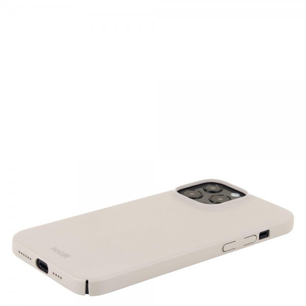 holdit iPhone 13 Pro Max Cover Slim Case Light Beige