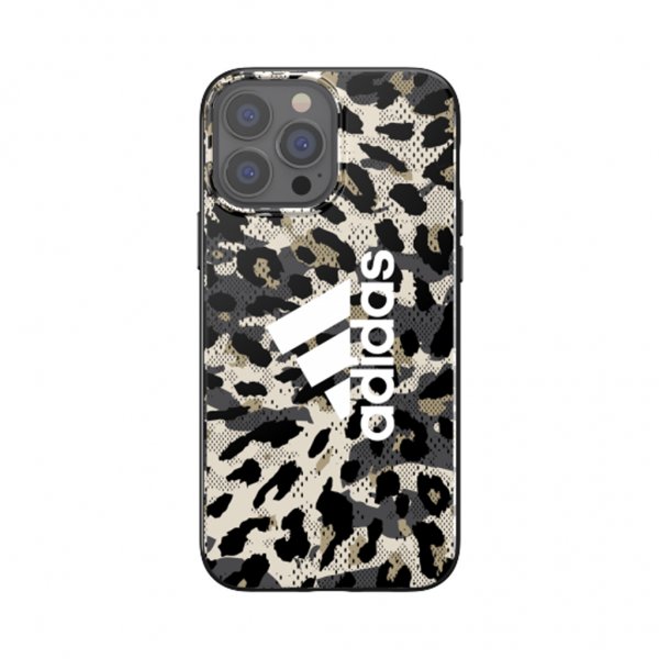 Adidas iPhone 13 Pro Max Cover Snap Case Leopard Beige