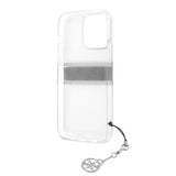 Guess iPhone 13 Pro Max Cover Stripe Charm Grå
