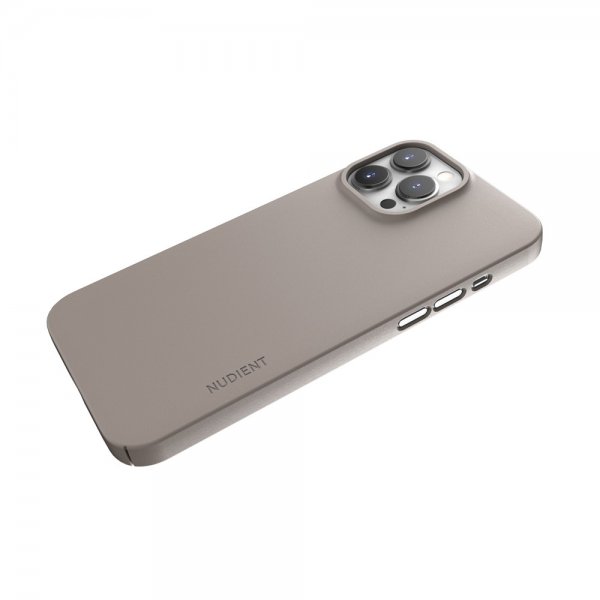 Nudient iPhone 13 Pro Max Cover Tyndt Etui V3 MagSafe Clay Beige