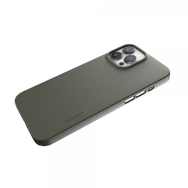 Nudient iPhone 13 Pro Max Cover Thin Case V3 MagSafe Pine Green