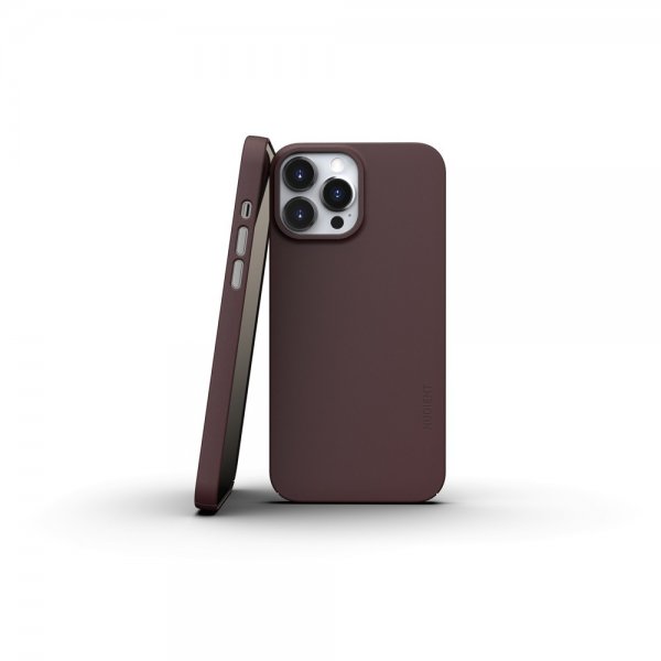 Nudient iPhone 13 Pro Max Cover Thin Case V3 MagSafe Sangria Red
