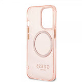 Guess iPhone 13 Pro Max Cover Gennemsigtig MagSafe Rosa