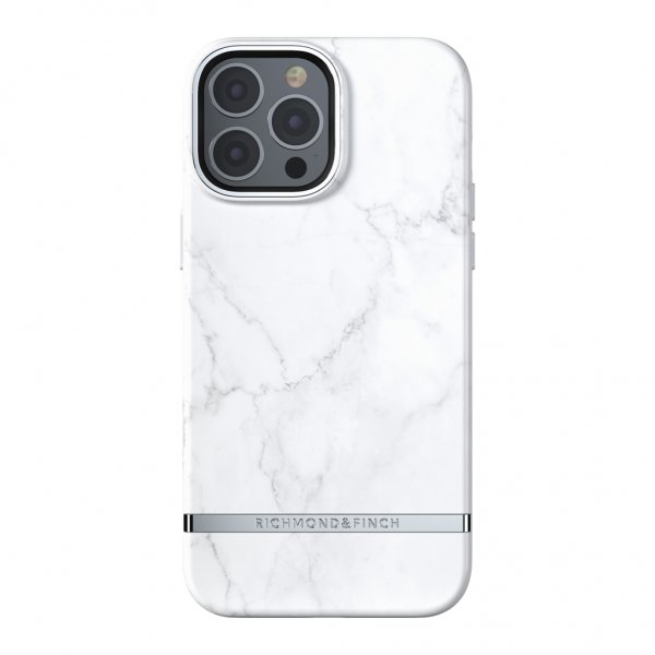 Richmond & Finch iPhone 13 Pro Max Cover Hvid Marmor