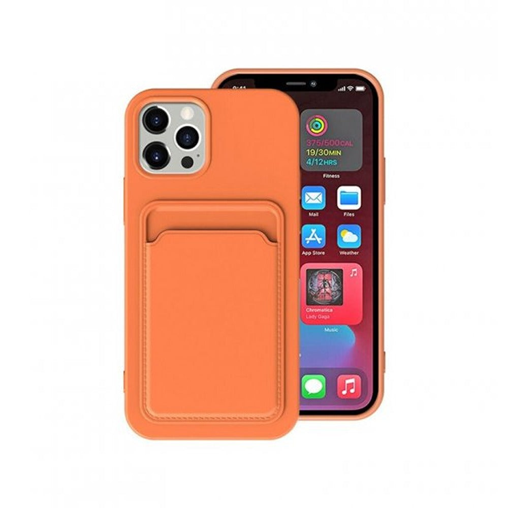 iPhone 13 Pro Cover Kortholder Orange