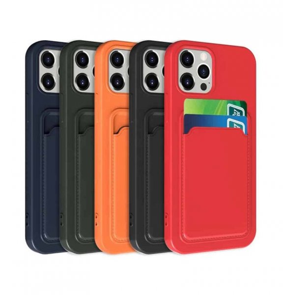 iPhone 13 Pro Cover Kortholder Orange