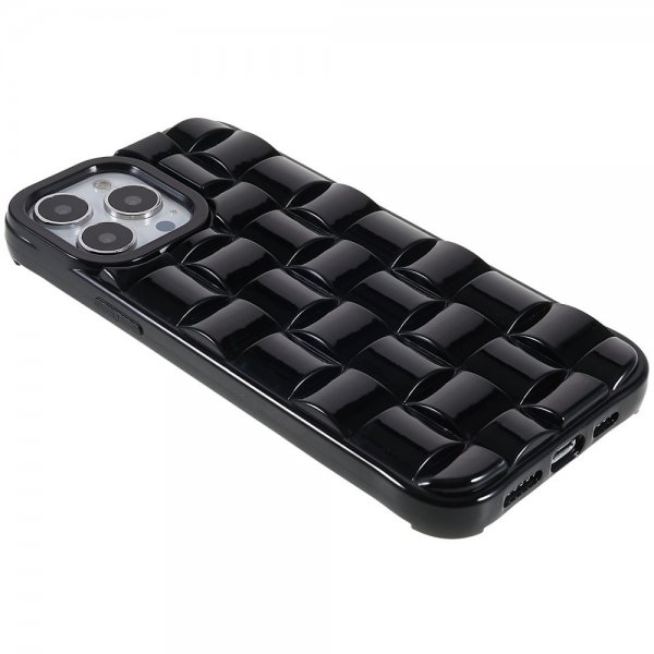 iPhone 13 Pro Cover 3D Mønster Sort