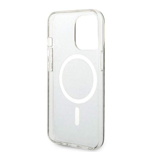 Guess iPhone 13 Pro Cover 4G Mønster MagSafe Brun