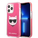 Karl Lagerfeld iPhone 13 Pro Cover Choupette Fuchsia