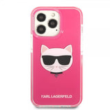 Karl Lagerfeld iPhone 13 Pro Cover Choupette Fuchsia