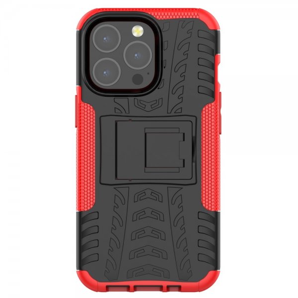 iPhone 13 Pro Cover Dækmønster Standfunktion Rød
