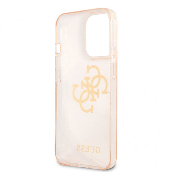 Guess iPhone 13 Pro Cover Fuld Glitter Guld