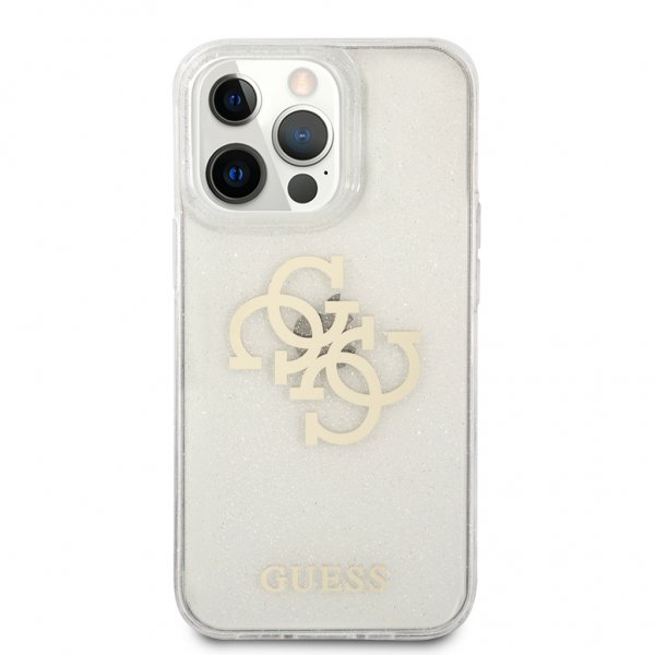Guess iPhone 13 Pro Cover Full Glitter Transparent
