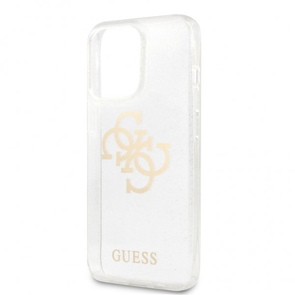 Guess iPhone 13 Pro Cover Full Glitter Transparent