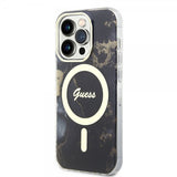 Guess iPhone 13 Pro Cover Golden Marble MagSafe Sort