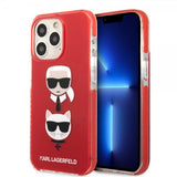 Karl Lagerfeld iPhone 13 Pro Cover Karl & Choupette Rød