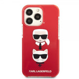 Karl Lagerfeld iPhone 13 Pro Cover Karl & Choupette Rød