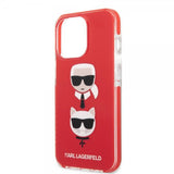 Karl Lagerfeld iPhone 13 Pro Cover Karl & Choupette Rød