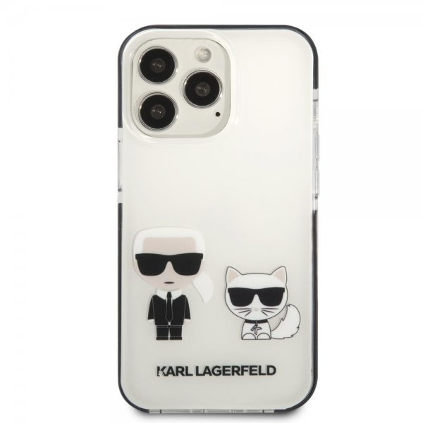Karl Lagerfeld iPhone 13 Pro Cover Karl & Choupette Hvid