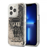 Karl Lagerfeld iPhone 13 Pro Cover Liquid Glitter Gatsby Sort