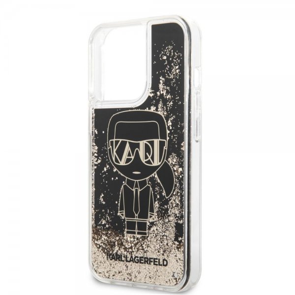Karl Lagerfeld iPhone 13 Pro Cover Liquid Glitter Gatsby Sort
