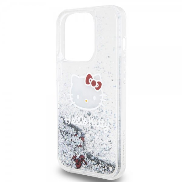 Hello Kitty iPhone 13 Pro Cover Liquid Glitter Gennemsigtig